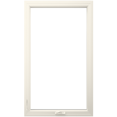 White casement window product cutout
