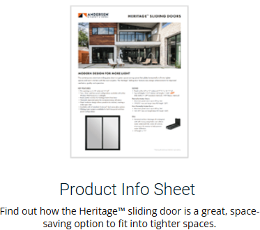 Sliding patio door info sheet preview